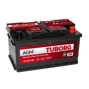 TUBORG AGM START-STOP 12V 80Ah 800A TSA580-080
