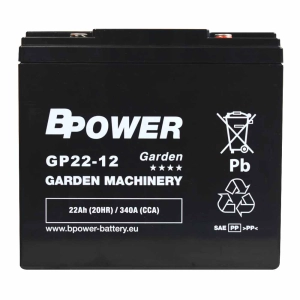 BPower Garden AGM GP22-12 12V 22Ah 340A P+