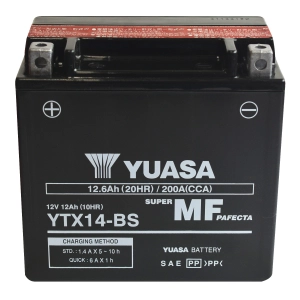 YUASA YTX14 MF (AGM) 12,6Ah 200A 12V L+ CP K4