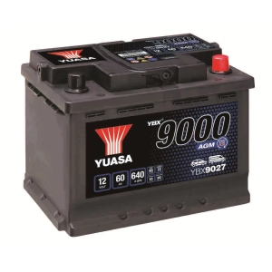 YUASA YBX9027 12V 60Ah 640A AGM