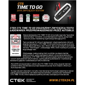 Ładowarka CTEK CT5 TIME TO GO - NOWOŚĆ 2016/2017 7