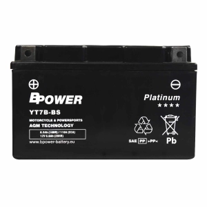 BPower Platinum AGM YT7B-BS﻿ 12V 6,5Ah 110A ET7B-BS
