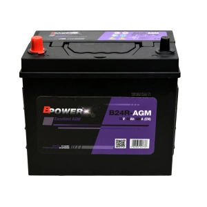 BPOWER B24R-AGM 12V 45AH 380A L+ HJ-S46B24R HYBRID JAPAN