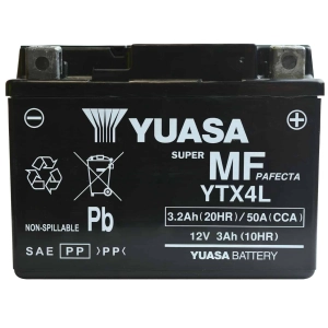 YUASA YTX4L MF (AGM) 3,2Ah 50A 12V P+ CP K5