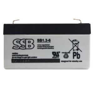 SSB SB1,3-6 6V 1,3AH AGM SB 1,3-12