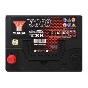 Yuasa YBX3014 12V 60Ah 500A YBX 3014 55D23R