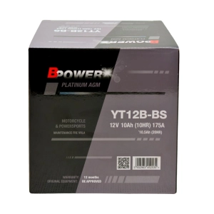BPower Platinum AGM YT12B-BS﻿ 12V 10Ah 175A ET12B-BS