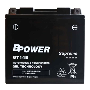 BPower Supreme GEL GT14B 12V 12Ah 210A / YT14B-BS