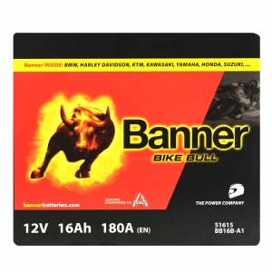 BANNER BIKE BULL BB16B-A1 51615 12V 16Ah 180A L+ YB16B-A1