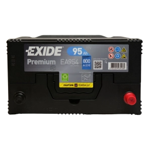 EXIDE EA954 PREMIUM 95Ah 800A 12V P+ EA 954 YBX 5335 95D31L