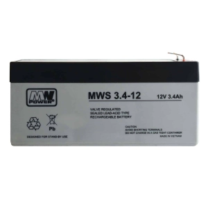 MW Power MWS 3,4-12 3,4Ah 12V AGM