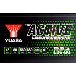 YUASA ACTIVE Leisure & Marine L26-80 80Ah 560A W18