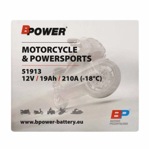 BPower Classic 51913 12V 19Ah 210A P+