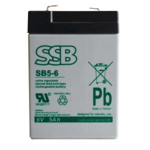 SSB SB 5-6 6V 5AH AGM