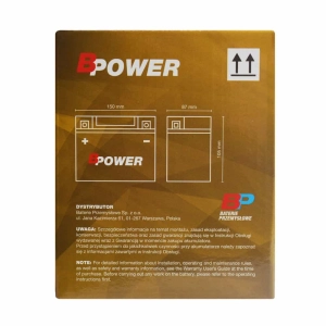 BPower Supreme GEL GTX9﻿ 12V 8Ah 125A / YTX9-BS