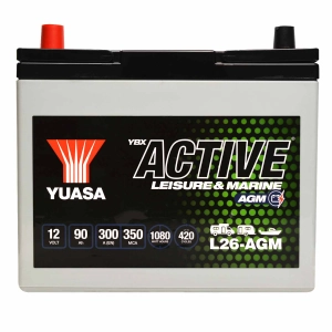 YUASA ACTIVE Leisure & Marine L26-AGM 90Ah 300A 1080W