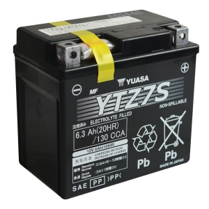 YUASA YTZ7S HPMF (AGM) 6,3Ah 130A 12V P+ WC K10