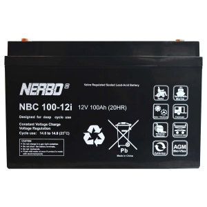 NERBO NBC 100-12i 12V 100Ah VRLA AGM NBC100-12i
