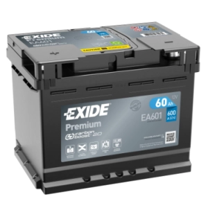 EXIDE EA601 PREMIUM 60Ah 600A L+ EA 601