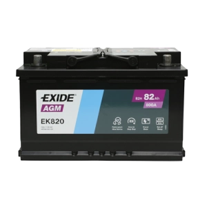 EXIDE EK820 Start-Stop AGM 12V 82Ah 800A ek 820