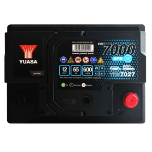 YUASA YBX 7027 EFB START-STOP 12V 65Ah 600A P+ YBX7027