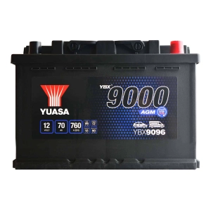 YUASA YBX 9096 AGM 12V 70Ah 760A START-STOP 69Ah 1