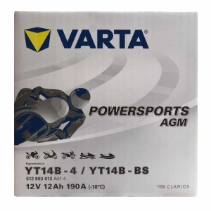 VARTA YT14B-BS YT14B-4 12V 12Ah 190A L+