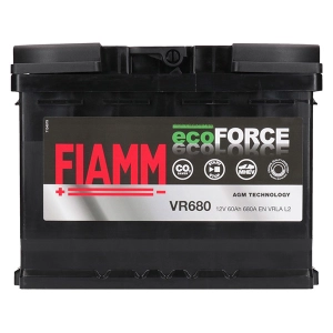 FIAMM ECOFORCE AGM VR680 L2 60AH 680A P+ START-STOP