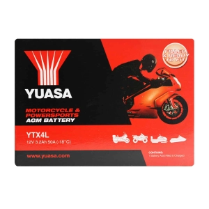 YUASA YTX4L MF (AGM) 3,2Ah 50A 12V P+ CP K5