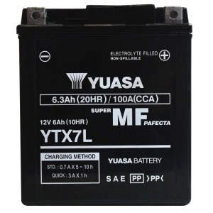 YUASA YTX7L MF (AGM) 6Ah 100A 12V P+ CP K6