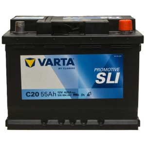 VARTA PROMOTIVE SLI C20 12V 55Ah 420A P+ 555064042