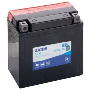 EXIDE AGM ETX9C-BS 12V 9Ah 120A L+ YTX9C-BS