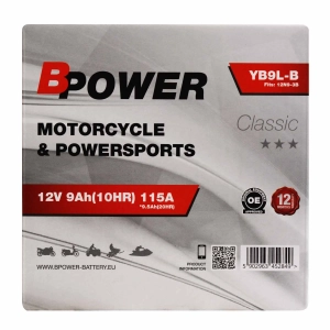 BPower Classic YB9L-B 12V 9Ah 115A