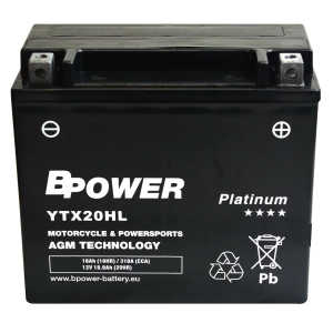 BPower Platinium AGM YTX20HL-BS﻿ 12V 18Ah 310A / YTX20L-BS, YB16HL-A-CX, YB18-A, YB18L-A