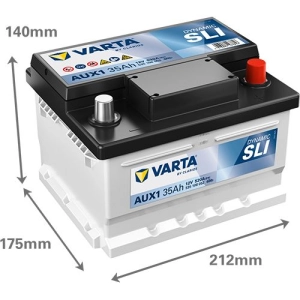 VARTA Silver Dynamic Auxiliary AUX112V 35Ah 520A Marcedes SL R230 535106052 VARTA Silver Dynamic Auxiliary AUX112V 35Ah 520A Marcedes SL R230 535106052