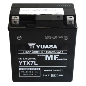 YUASA YTX7L MF (AGM) 6Ah 100A 12V P+ CP K6