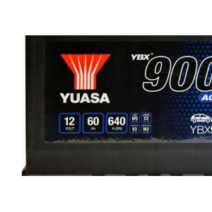 YUASA YBX 9027 12V 60Ah 640A AGM START-STOP YBX9027