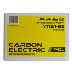 CARBON ELECTRIC YT12A-BS 12V 9,5Ah 130A L+