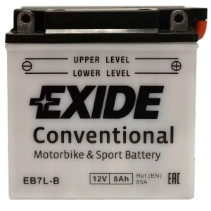 EXIDE YB7L-B / EB7L-B 12V 8Ah 85A P+