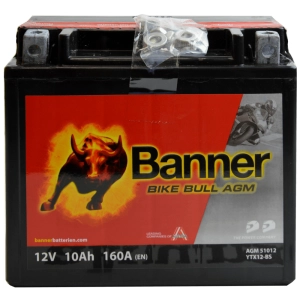 BANNER BIKE BULL AGM YTX12-BS 51012 12V 10Ah 160A L+ ETX12-BS