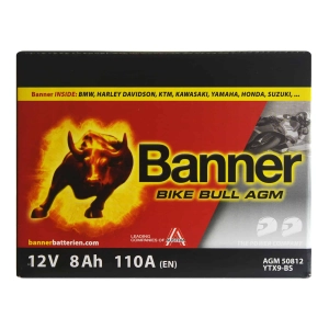 Banner Bike Bull YTX9-BS 508 12 AGM 8Ah 110A