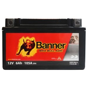 BANNER BIKE BULL YTX7A-BS 12V 6Ah 105A L+