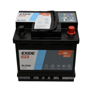 EXIDE EL550 12V 55Ah 540A EFB START-STOP P+ el 550