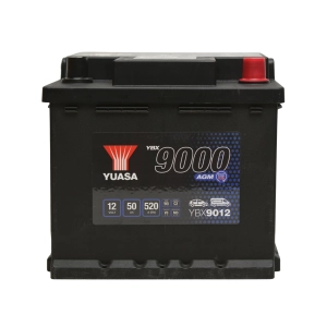 YUASA YBX9012 AGM 12V 50Ah 520A START-STOP YBX 9012 JAGUAR I-PACE