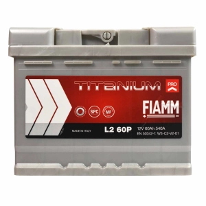 FIAMM TITANIUM PRO L2 60P 12V 60Ah 540A P+ L260P