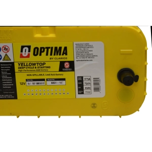 Optima Batteries YELLOW TOP YTS5.5 12V 75Ah 975A AGM 851187000 YTS-5.5