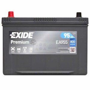 EXIDE EA955 PREMIUM 95Ah 800A 12V P+ EA 955 YBX 5334 95D31R