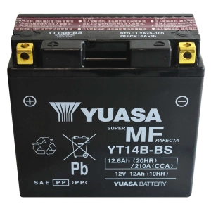 YUASA YT14B MF (AGM) 12,6Ah 210A 12V L+ CP K4