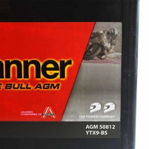Banner Bike Bull YTX9-BS 508 12 AGM 8Ah 110A
