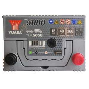 YUASA YBX 5056 / 40B19L 40Ah 360A P+ ATOS I10 YBX5056
